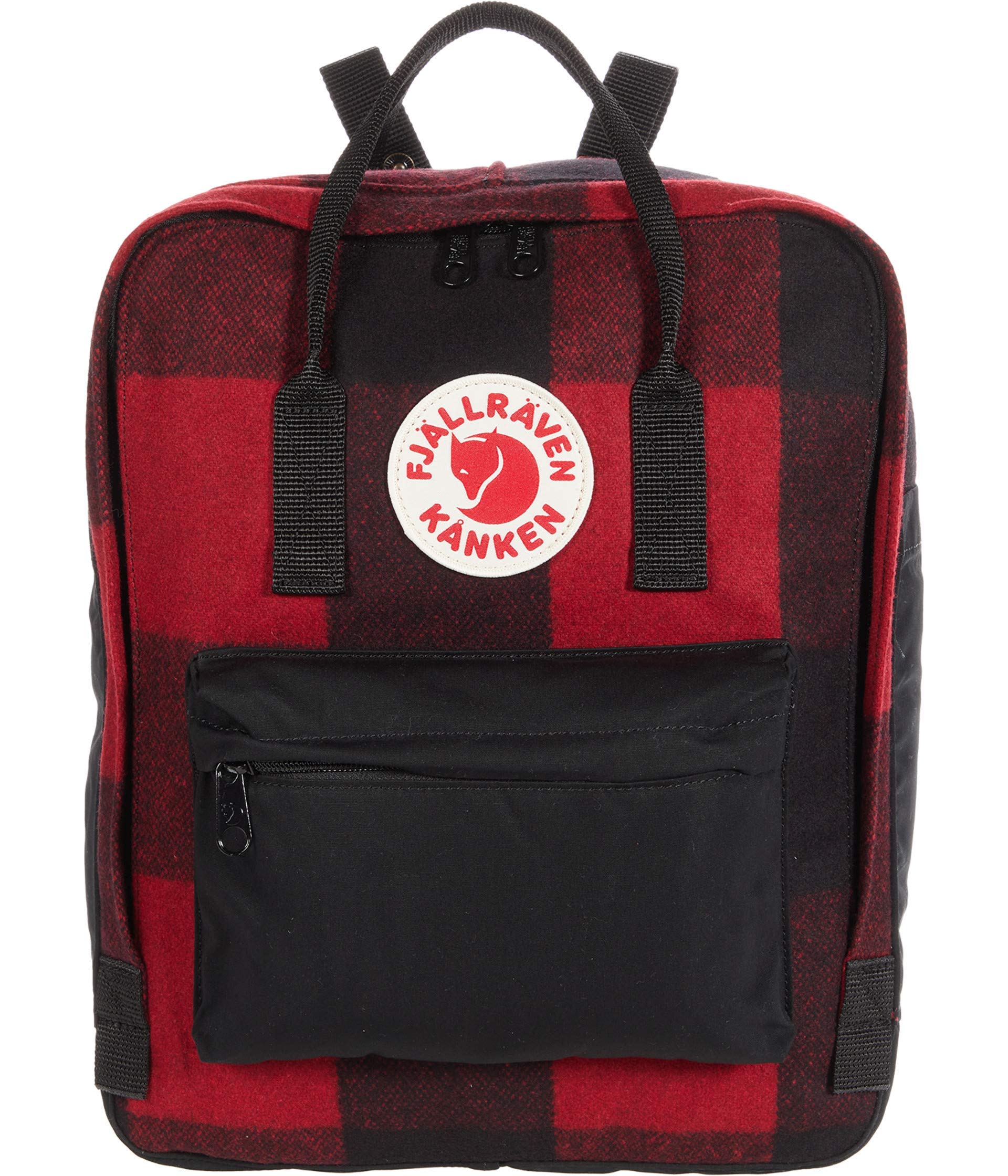 Fjallraven F23330-320-550 Kånken Re-Wool, Red/Black, One Size