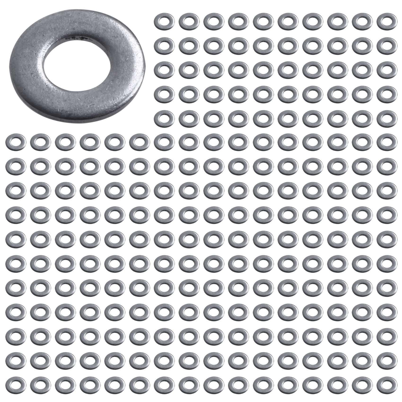 Jnchdghwa 600pcs M3 3 mm Metric 304 Stainless Steel Flat Washer