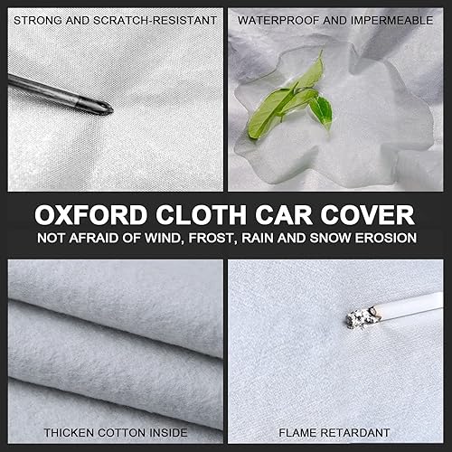 Miniatura 2 de Car Cover for Dacia Sandero Stepway Sandero 2 Stepway Sandero 3 Stepway Car Cover,Outdoor Car Cover Waterproof Breathable Anti-UV Thicken Auto