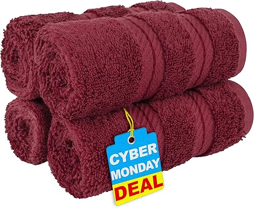 Miniatura 728 de American Soft Linen - Juego de 4 toallas de baño, 100% de algodón turco de 27 x 54 pulgadas, toallas de baño extragrandes, toallas para ducha