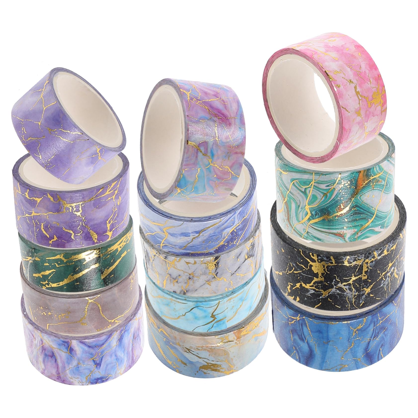SHINEOFI 70rotoli Nastro Adesivo Decorativo Stile Marmo Washi Tape Per Scrapbooking Fai Da Te e Decorazioni Di Diario Residui Di Colla