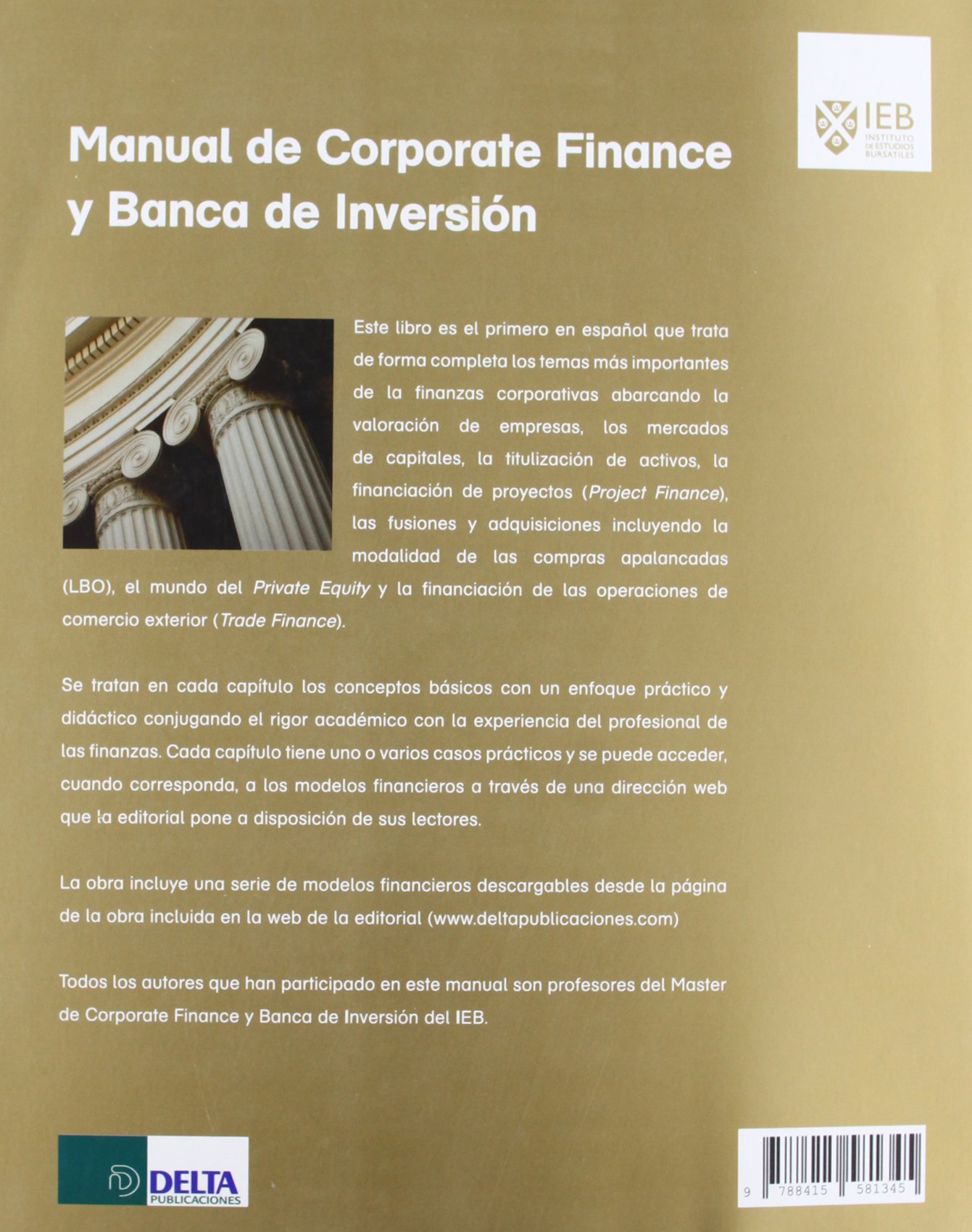 Manual de corporate finance y banca de inversión (SIN COLECCION)