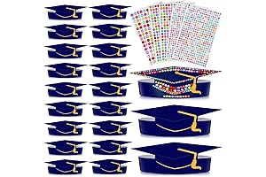 Zonon Paper Graduation Hats: Adorn Your Grad Cap with Rhinestone Bling