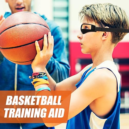 Miniatura 6 de Gafas de Baloncesto para Driblar - Gafas Deportivas Ajustables de Baloncesto en Negro - Equipo de Entrenamiento de Baloncesto