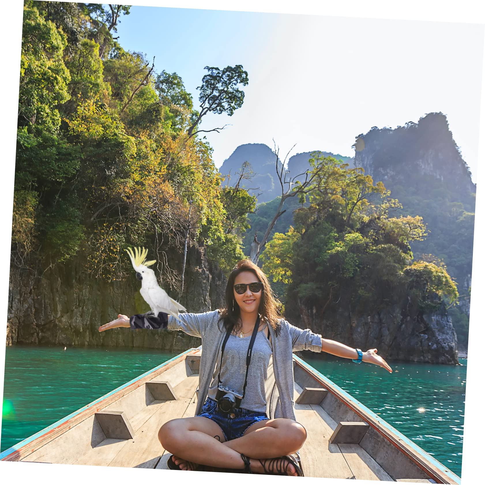 GANAZONO Bird Shoulder Pad for Parakeets 2pcs Protection Set Bird Supplies Scratch and Poop Protection