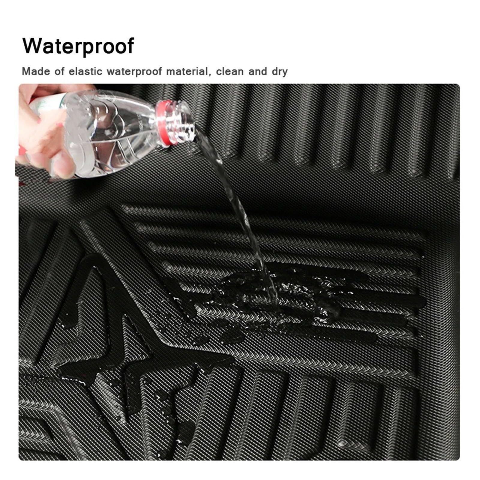 Auto-Kofferraum-Matten Für Cadillac CT4 CT5 CT6 2016-2022 wasserdichte Schutz Liner Stamm Pad Fach Gummi Matte TPE Auto Lagerung Box Hinten
