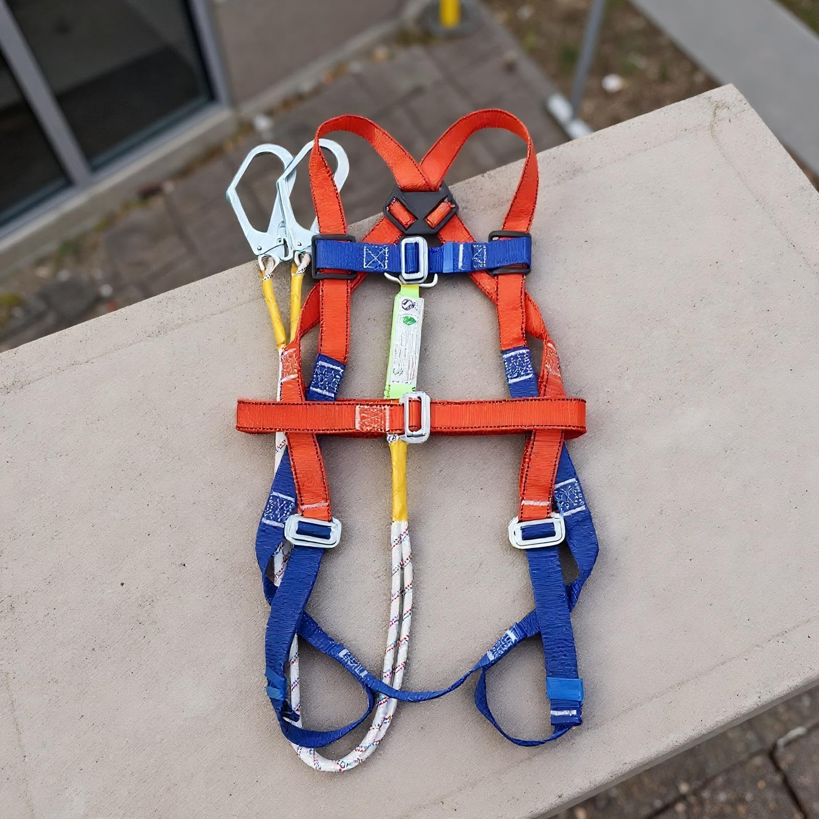 Arnés De Protección Contra Caídas Equipo Seguridad Flexible Con Cuerda | Protección Anticaídas con Arnés de Seguridad Kit De Seguridad Anticaídas Con Cuerda Para Escalada En Tejados, Ca