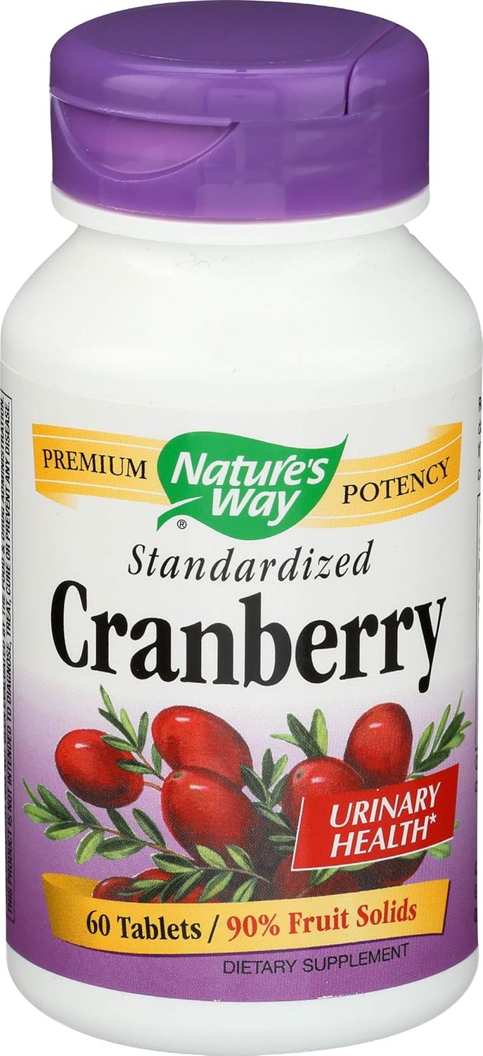 Nature's Way, Cranberry Extract Standardized, 60 Tablets Health & Household