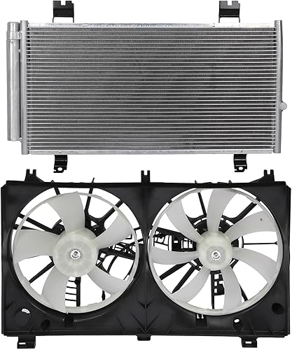 SCITOO Ventilador de enfriamiento 621-011* 1+ condensador 3531* 1 apto para 2006-2011 para Honda para Civic