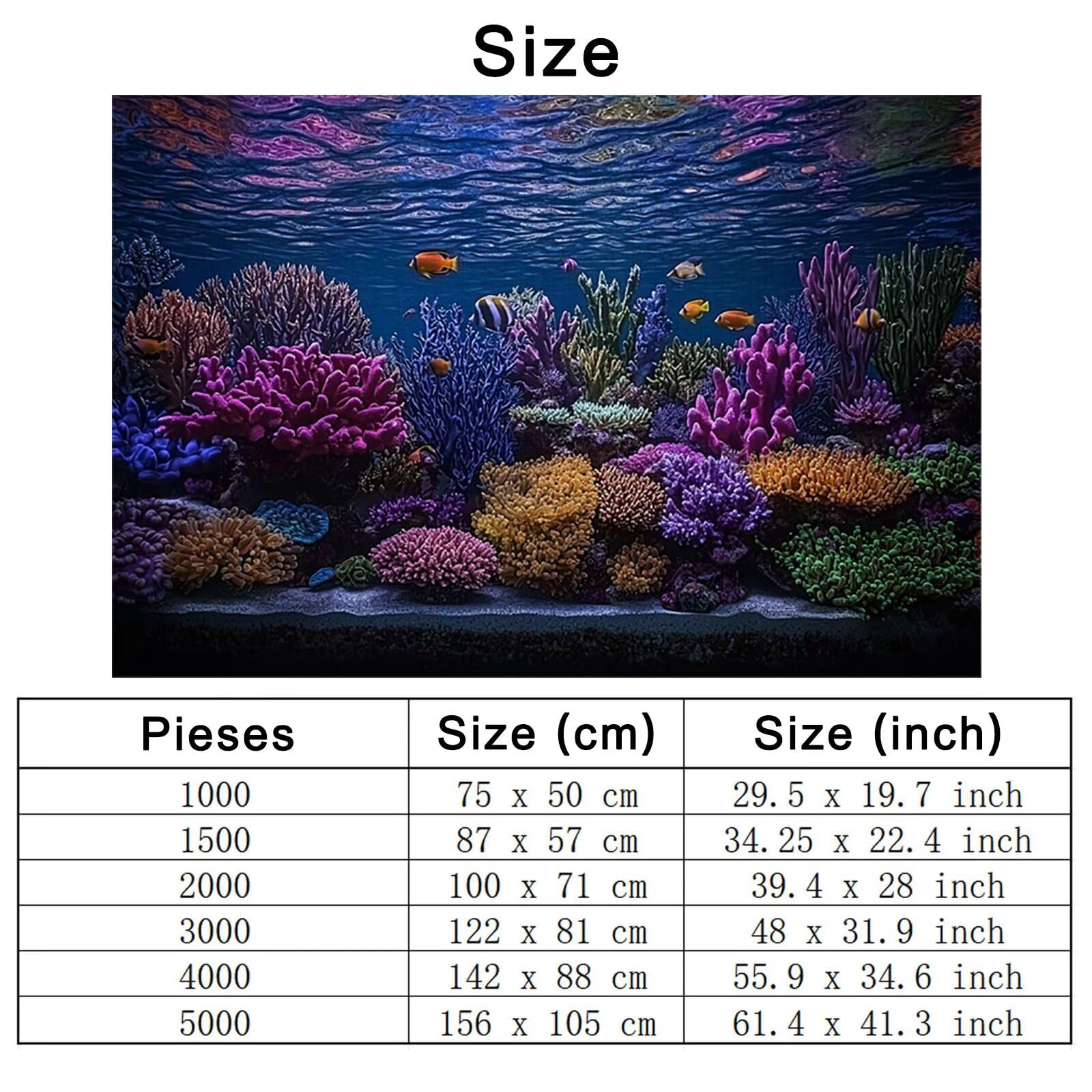 Puzzle 5000 sztuk dla dorosłych, puzzle oceanu z pudełkiem dla dorosłych, DIY drewniane puzzle, wyzwanie puzzle dla całej rodziny, oryginalne prezenty dla kobiet, prezent dla mężczyzn, temat: roślina