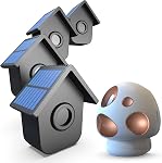 HTZSAFE Driveway Alarm- Driveway Alarms Wireless Outside Weatherproof Solar Motion Sensor&Detector- 1/2 Mile Long Range Driveway Alarm System- 1 Receiver + 2 Sensors