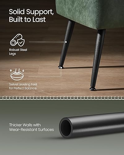 Miniatura 6 de VASAGLE EKHO Collection - Storage Ottoman Bench, Entryway Bedroom Bench, 15 Gallons, Synthetic Leather with Stitching, Mid-Century Modern, Safety