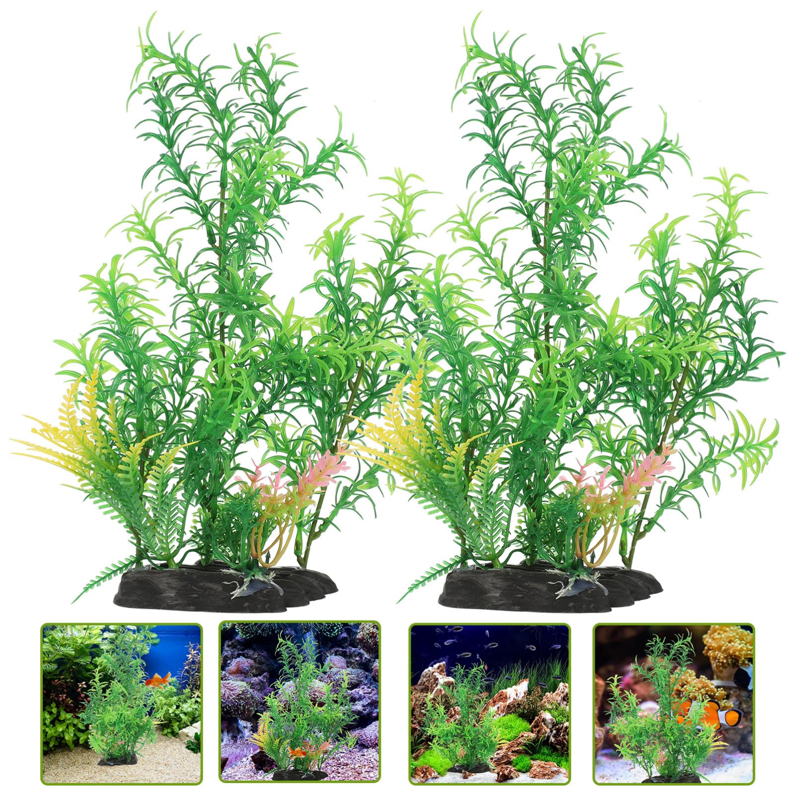 BESPORTBLE 10stücke Künstliche Wasserpflanzen Für Aquarien Plastikpflanzen Dekoration Für Fischbecken Langlebig Und Für Aquarien Und Terrarien