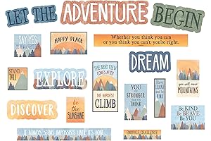 Teacher Created Resources Moving Mountains Let The Adventure Begin Mini Bulletin Board
