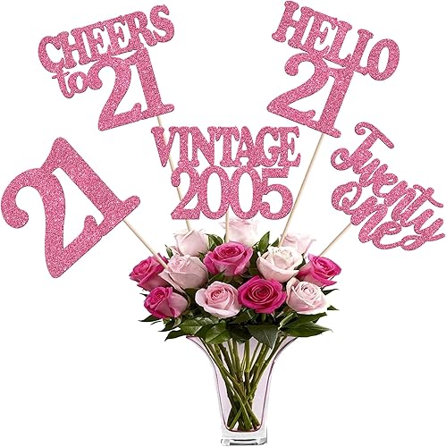 Miniatura 37 de 15 piezas de centro de mesa de feliz cumpleaños 13 palos oficiales para adolescentes vintage 2012 Hello 13 centros de mesa de flores palos saludos a