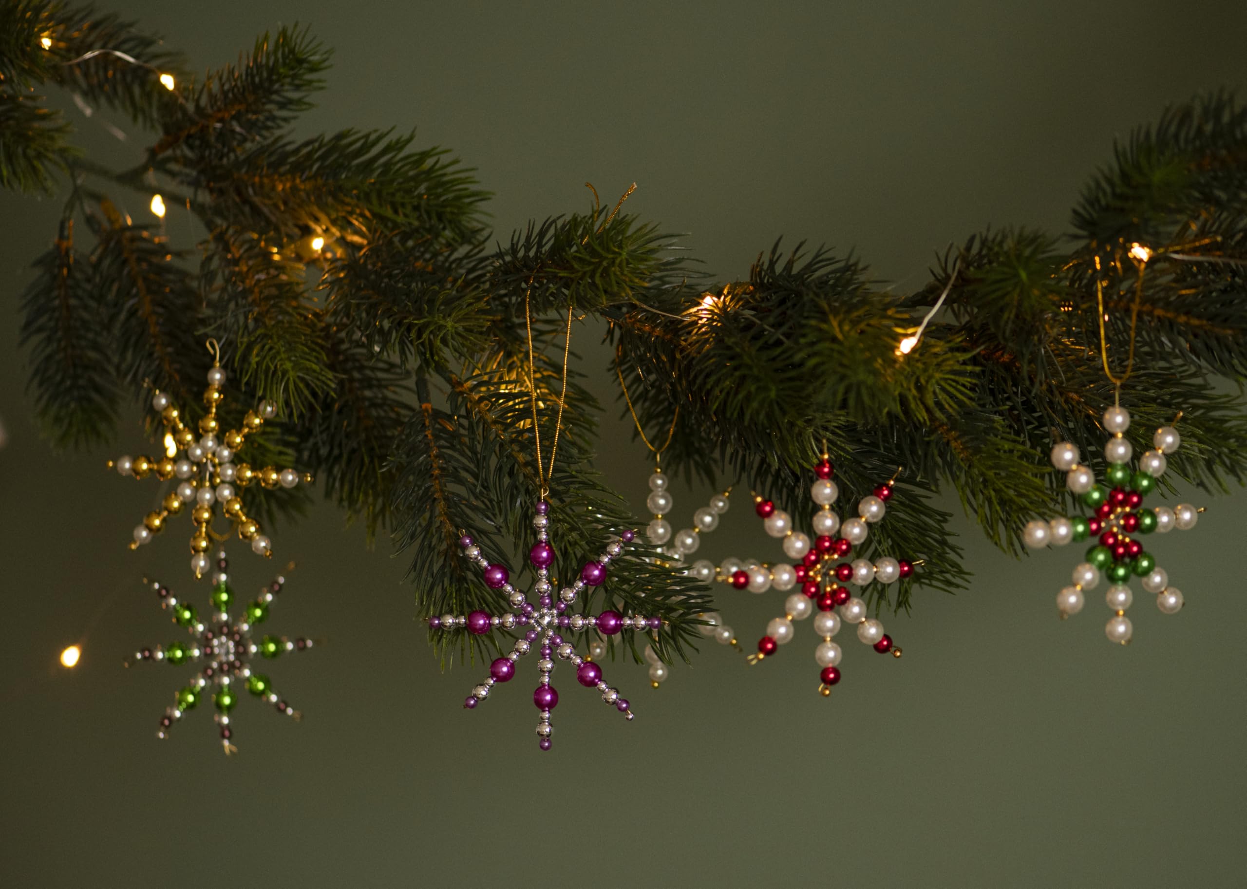 Betzold Drahtsterne-Komplett-Set - Bastelset Weihnachtsdeko Baumschmuck für Kita und Schule
