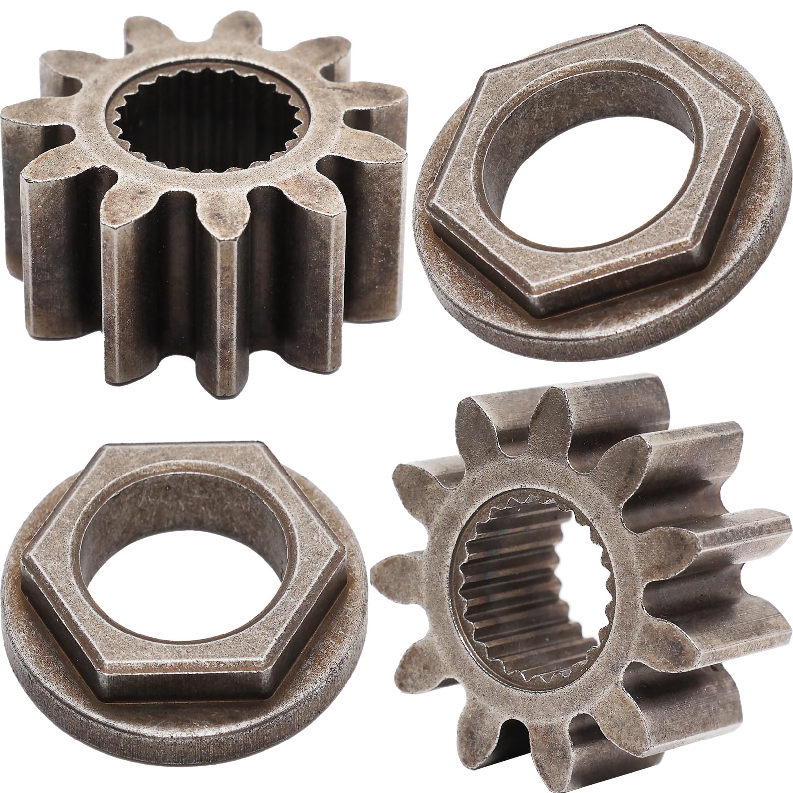 4Pcs 717-1554 Steering Shaft Pinion Steering Shaft Pinion Gear &amp; Bushing Kit Compatible with Cub Cadet Steering Parts GT1554 LT1050 LT1042 LT1045 LT1046 LT1050