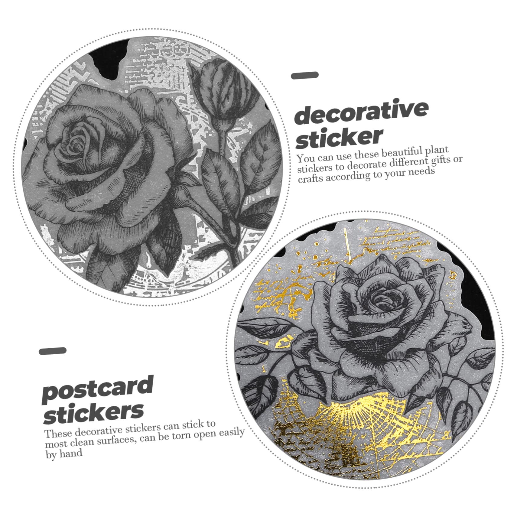 5 Pegatinas De Plantas Para Scrapbooking Estilo Floral Para Agenda Y Planificador.