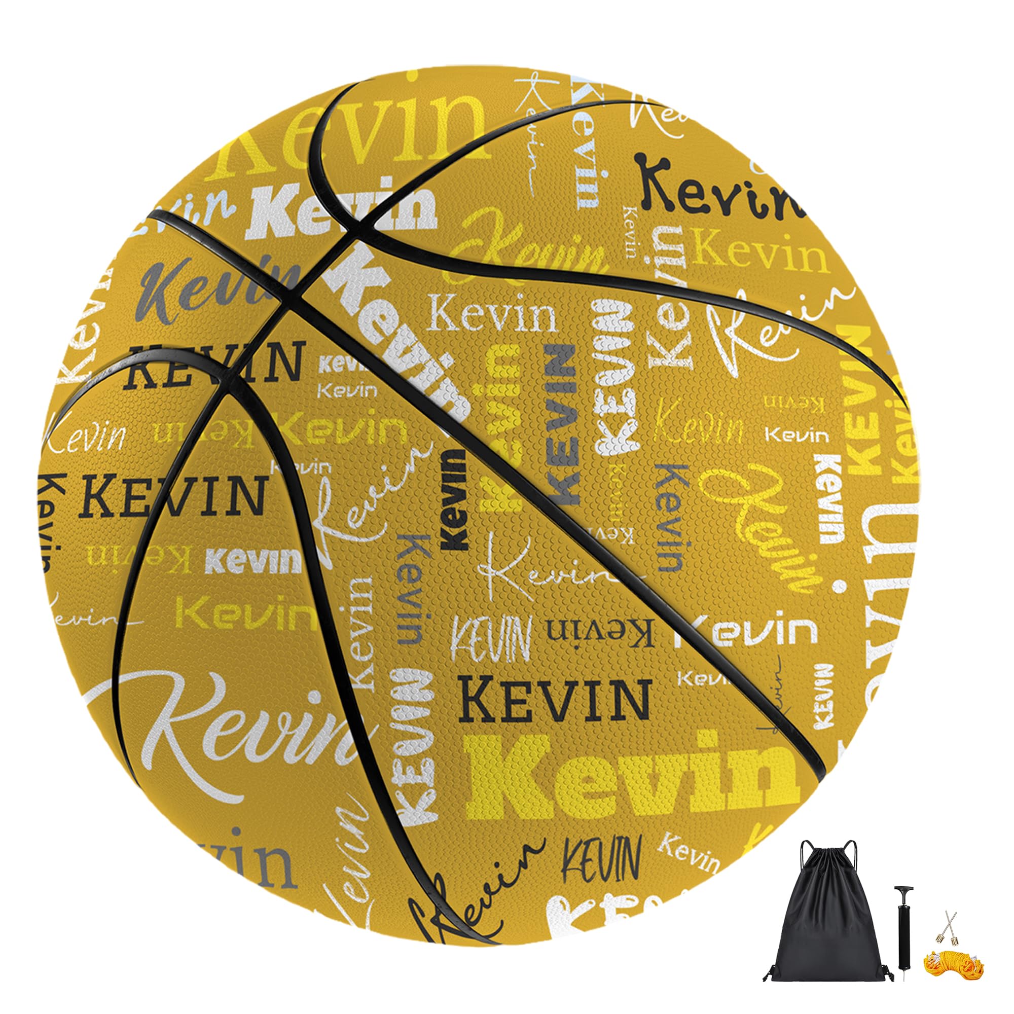 WERWAES Personalised Basketball Customised with Name and Photo, Available in Size 7 (29.5") and Size 5 (27.5") - Ideal Birthday, Senior Night Gift for Friends, Coaches & Teams