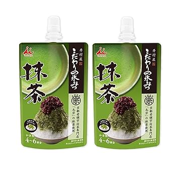 抹茶@プロフ必読出品 Amazon.co.jp: かき氷シロップ こだわりの氷みつ 抹茶150g ×2個