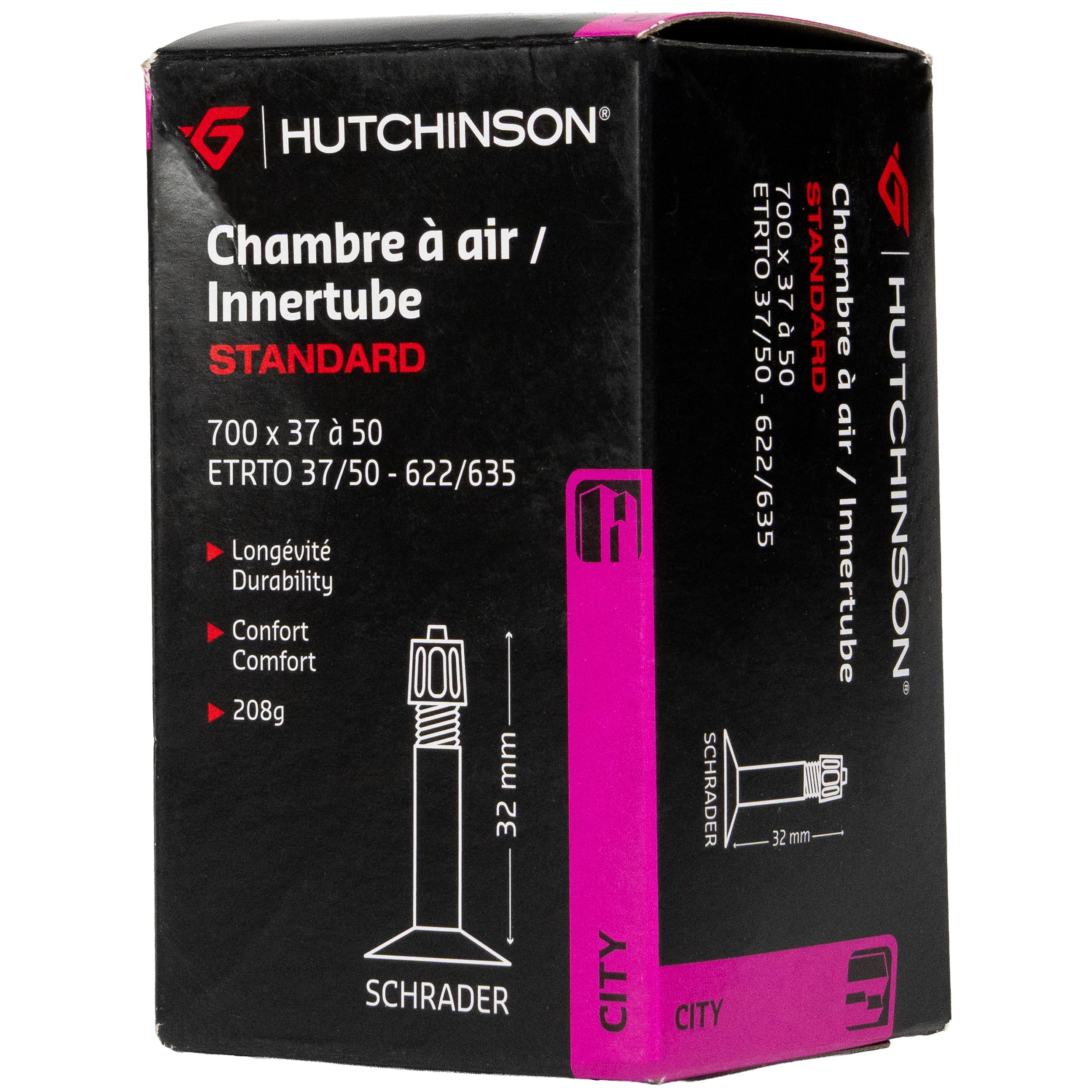 Hutchinson Standard City Inner Tube – Presta Valve (48mm) – 700 x 37/50c