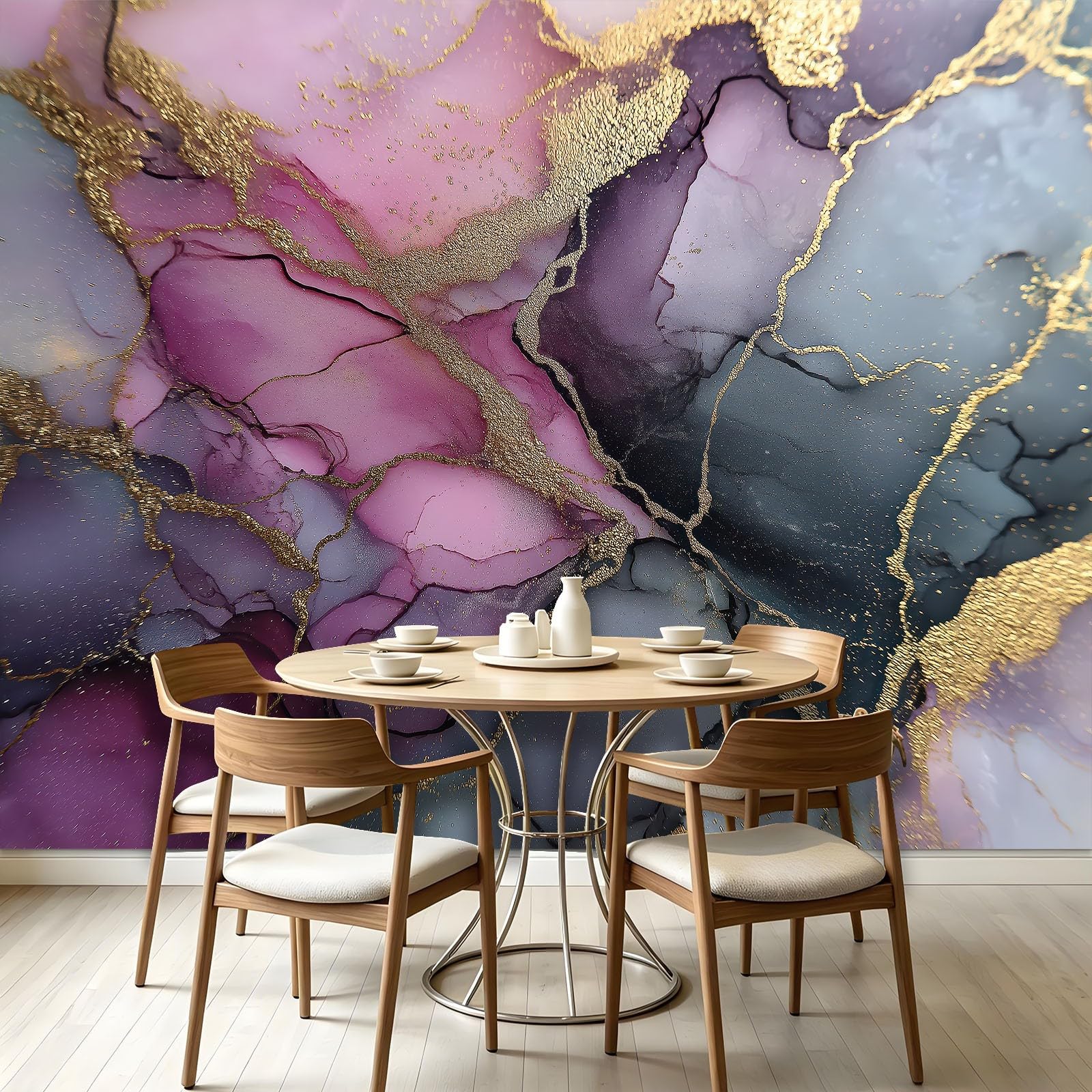 Papel pintado fotográfico para salón, mármol, grietas doradas, 250 x 175 cm, estilo moderno, impresión 3D, papel pintado no tejido, papel pintado de pared para dormitorio, habitación infantil, fondo