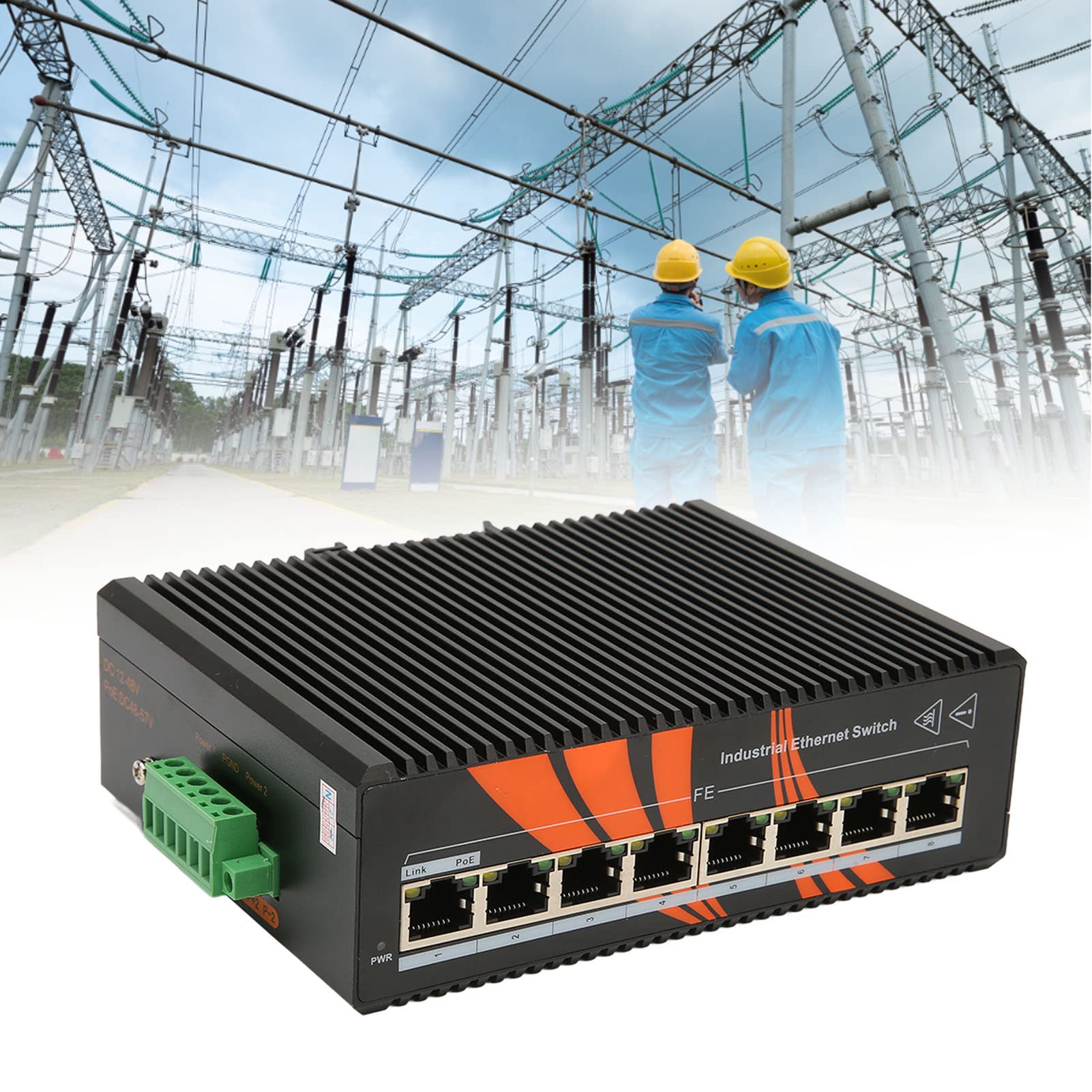 Industrial Ethernet Switches 8 Port Unmanaged for Intelligent