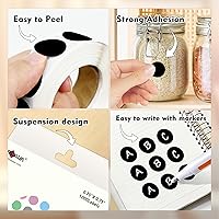 Vista 31 de PARLAIM 6 Rolls 6000PCS 3/4" Round Circle Color-Code Dot Stickers, 6 Color Style Colorful Coding Label Sticker for Home Office Classroom