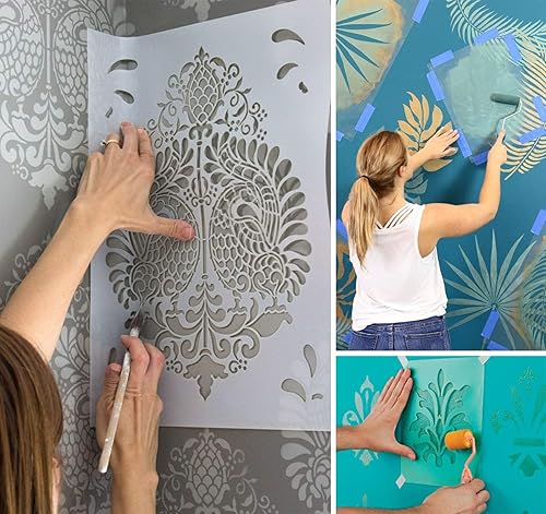 Miniatura 6 de ilauke 10 hojas de plantillas de mylar de 7.5 mil, hojas de plantillas reutilizables en blanco, plantilla de mylar transparente para máquina de