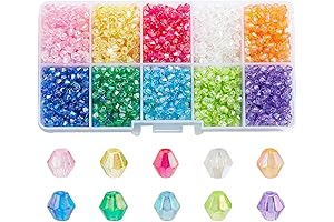 PH PandaHall 4mm Colorful Acrylic Beads
