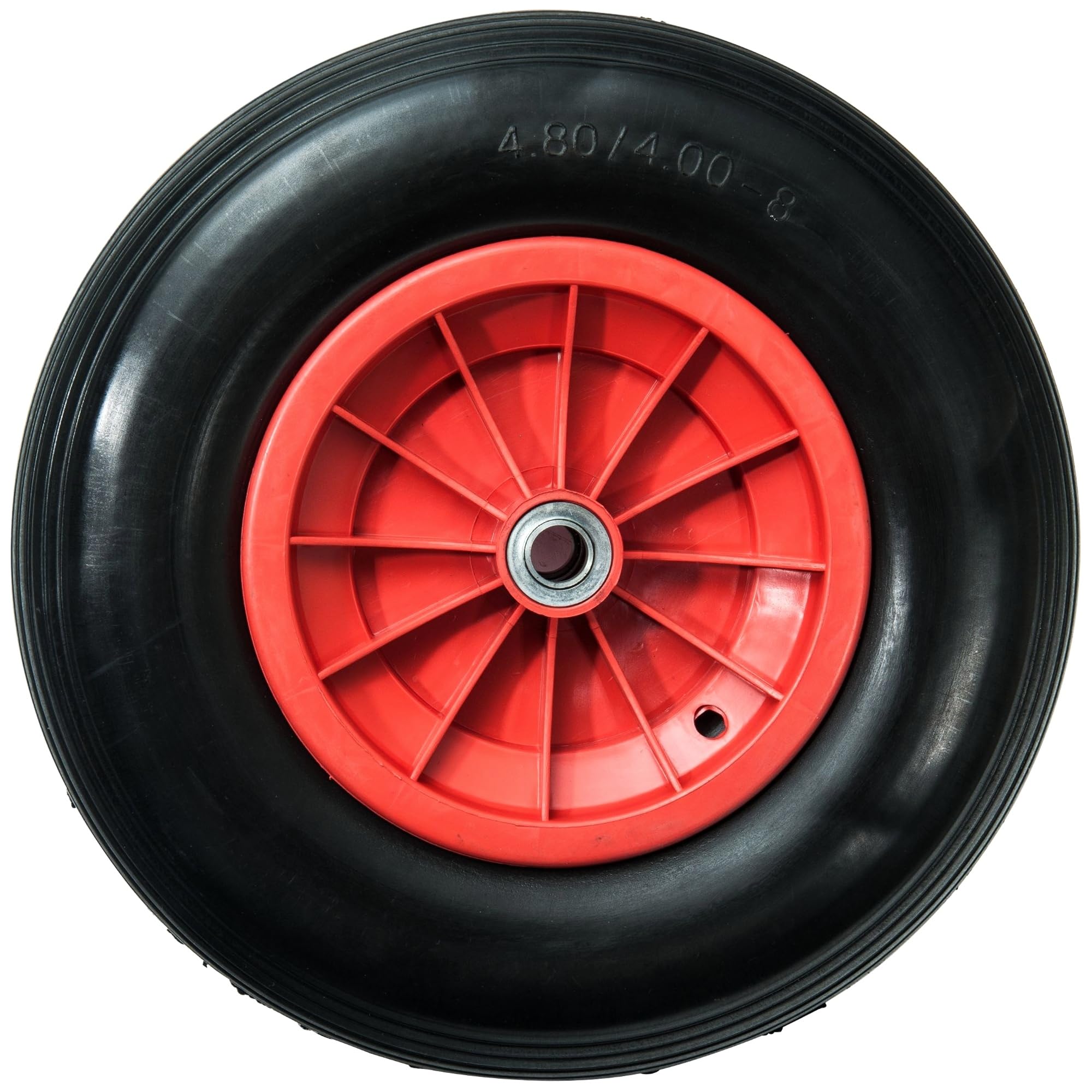 WERKA PRO - 10356 - Roue Increvable 15" - Diam 385 x 75 mm - Alésage 25 mm - pour Brouette ou Remorque Jardin