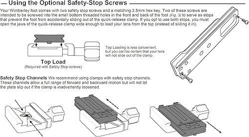 Miniatura 56 de Wimberley AP-616 - Pie de lente de repuesto para Sony 600 f4 GM OSS FE - Estilo Arca-Swiss - Fabricado en Estados Unidos
