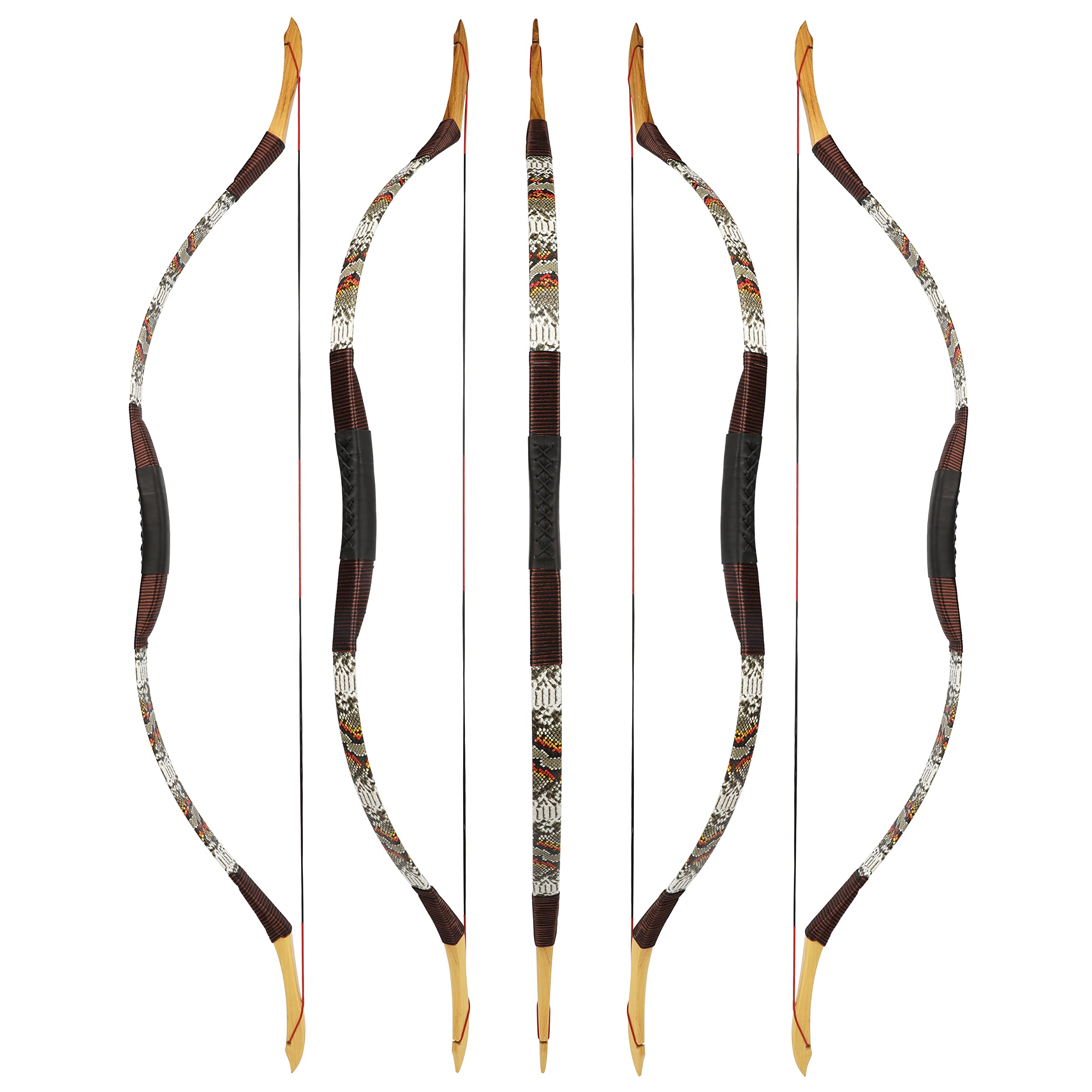 Traditional Hunting Longbow | Handmade Wooden Mongolian Style Bow | Adults Youth Beginners | Ambidextrous‌ — image 1