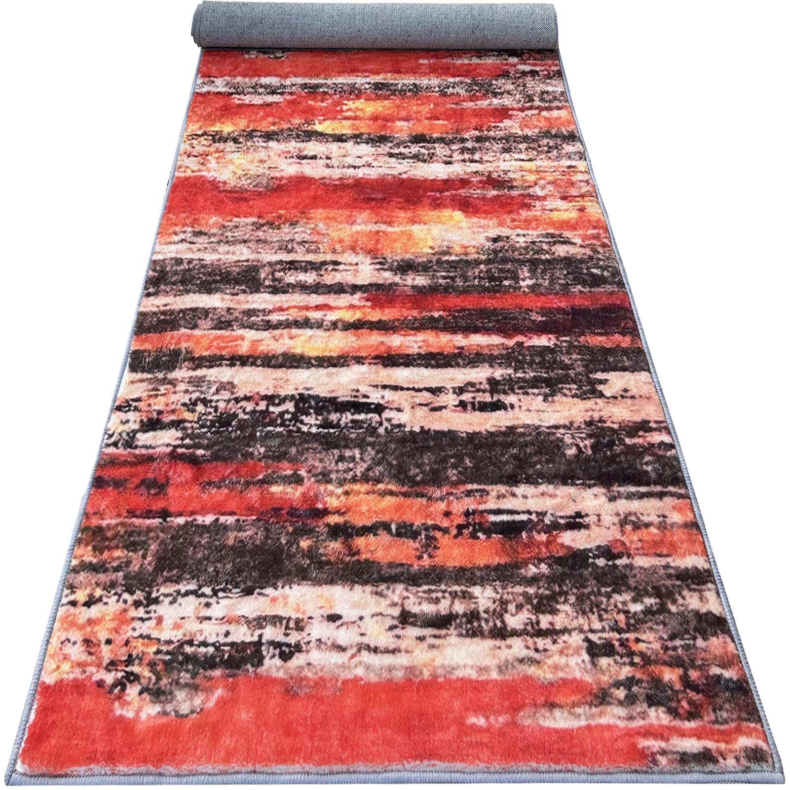 Carpet Runners for Hallways Non-slip Runner Rugs for Hallway Extra Long Kitchen Rug Washable Hallway Runner Rug Low Pile Entryway Runner Rugs Narrow Hall Runner for Laundry Bedroom 80 x 240 cm