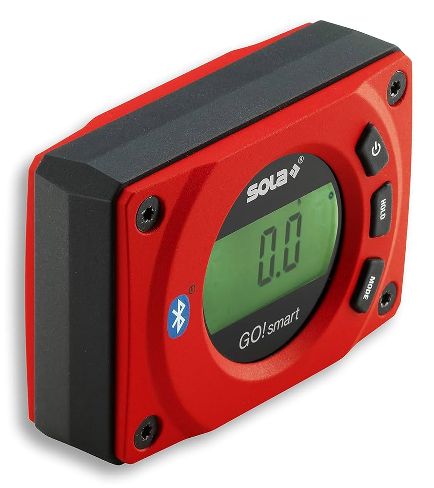 SOLA GO! Smart Digital Pocket Level with Bluetooth, Magnetic