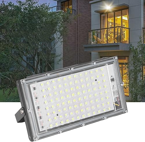 Miniatura 7 de plplaaoo Luz de inundación LED de 100 W luz de trabajo LED súper brillante 10000 luminosa luz de inundación de ángulo de haz de 120 blanco frío IP66
