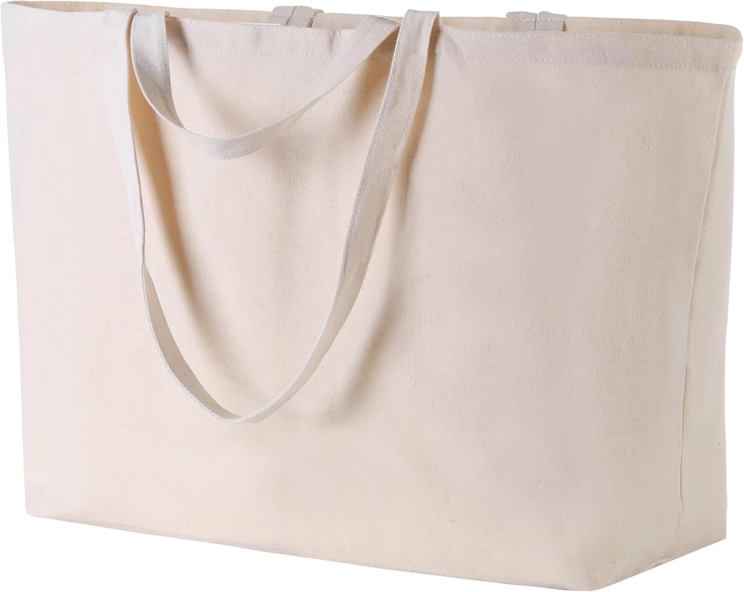 27 Inch Extra Large Canvas Shopping Bags Jumbo Heavy Duty Reusable Grocery Bags Bulk Blank Tote Bags with Double Handle - Image 5