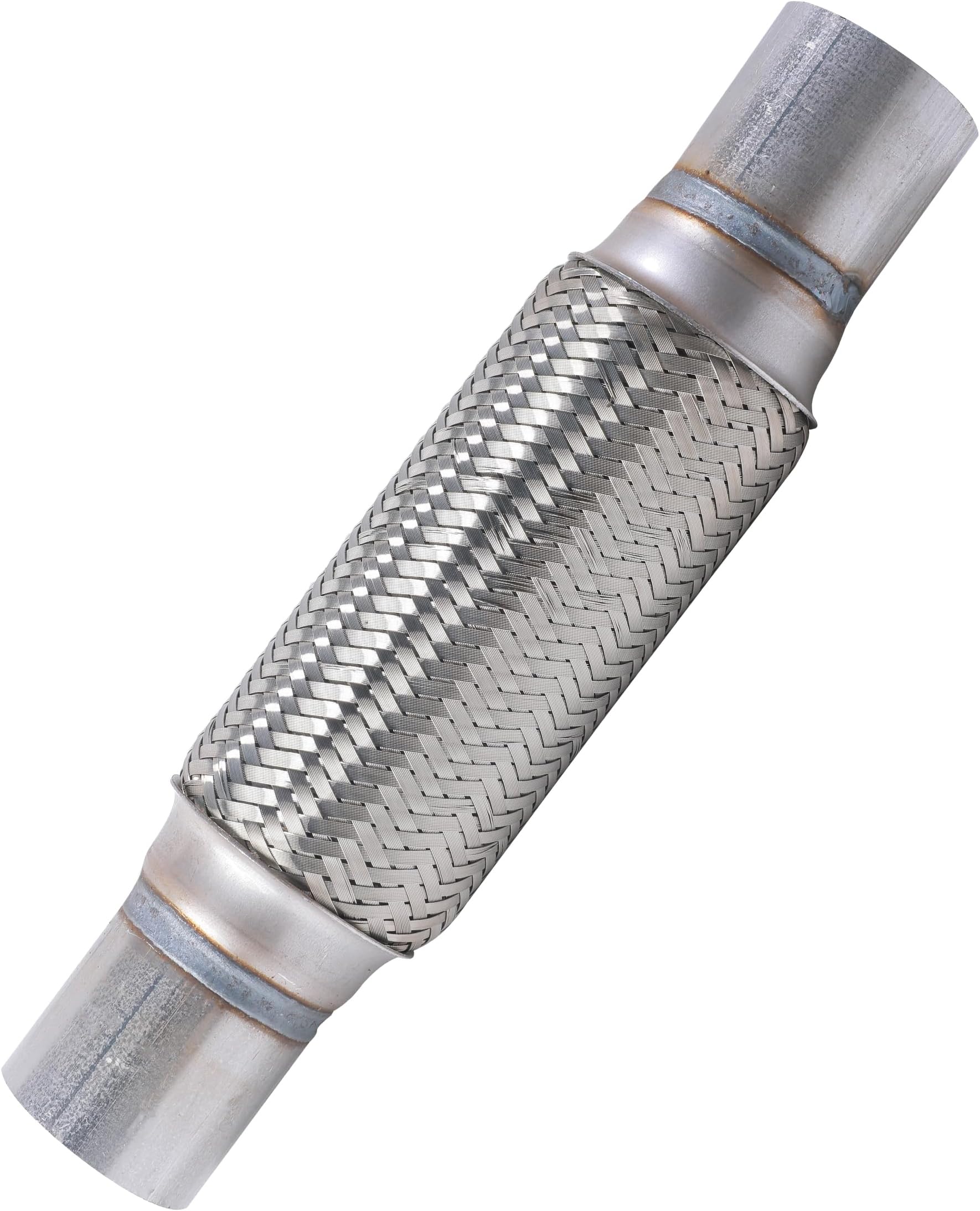 Flex Pipe,Heavy Duty Exhaust Flex Pipe,Car Accessories Stainless Steel Flexible Exhaust Pipes,Universal Muffler Tube Automotive Replacement,Suitable for Most Cars,Trucks (2.25''x8"/12")