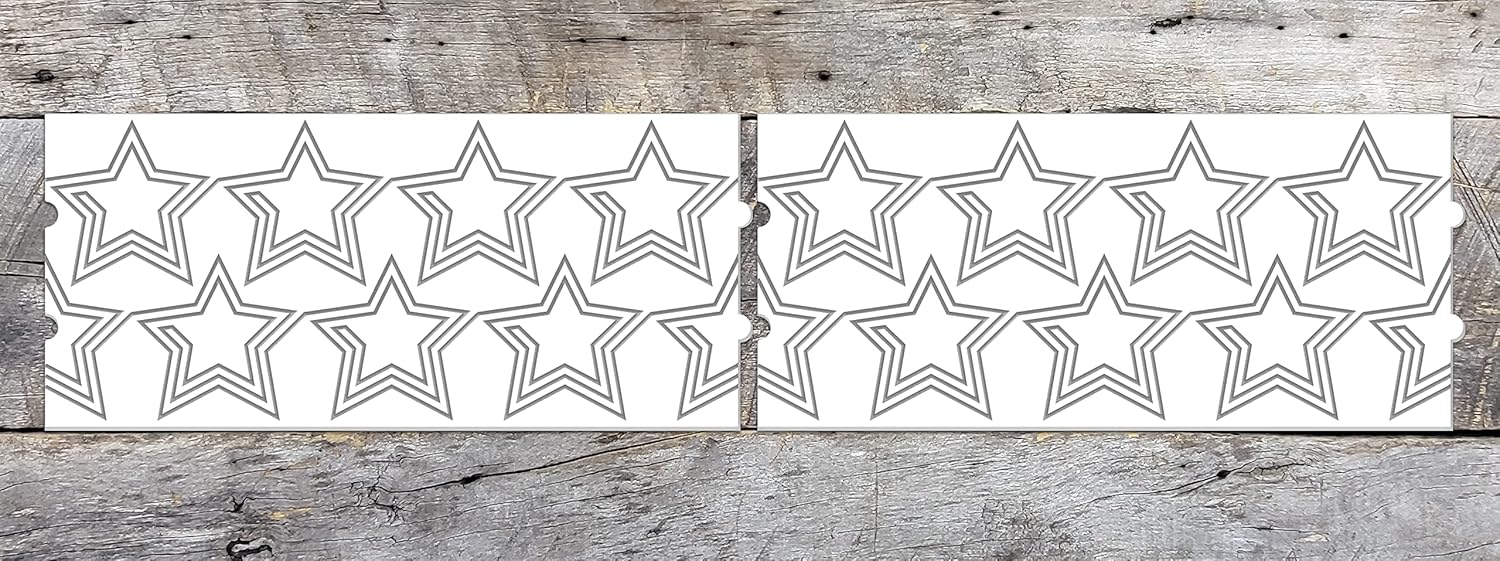 Groovy Patterns Seeing Stars Patchwork Quilt Pattern - Long Arm Board Sewing Patterns - Quilting Templates Sewing Supplies