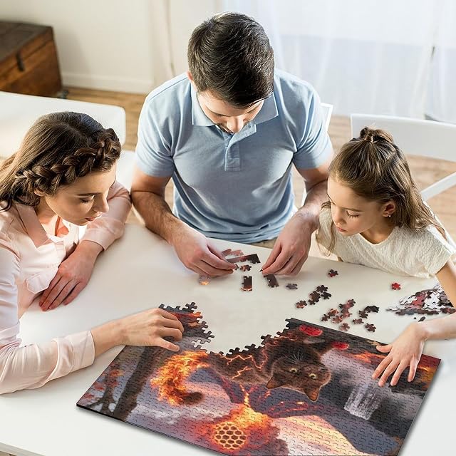 Foto 6 de 7 de Munchkin 1000 Piezas Puzzle Pet Gato A Partir De 14 Años Desafiante Alta Definición Juego EduGatoivo…