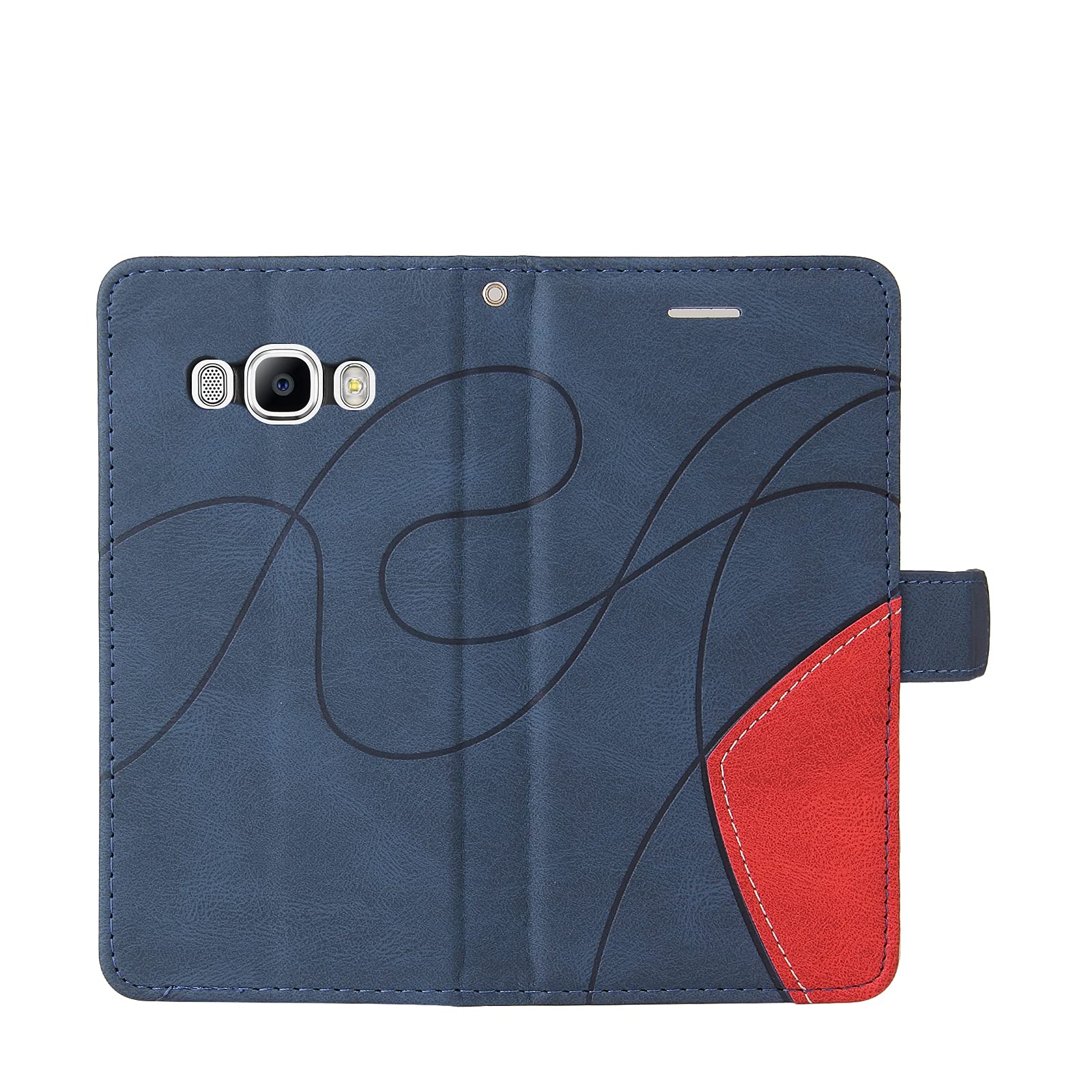 Cover per Samsung Galaxy J5 2017, Flip Caso in PU Pelle Premium Portafoglio Case [Kickstand] [Slot per Schede] [Chiusura Magnetica] Telefono Custodia con Samsung Galaxy J5 2017 Cover, Blu