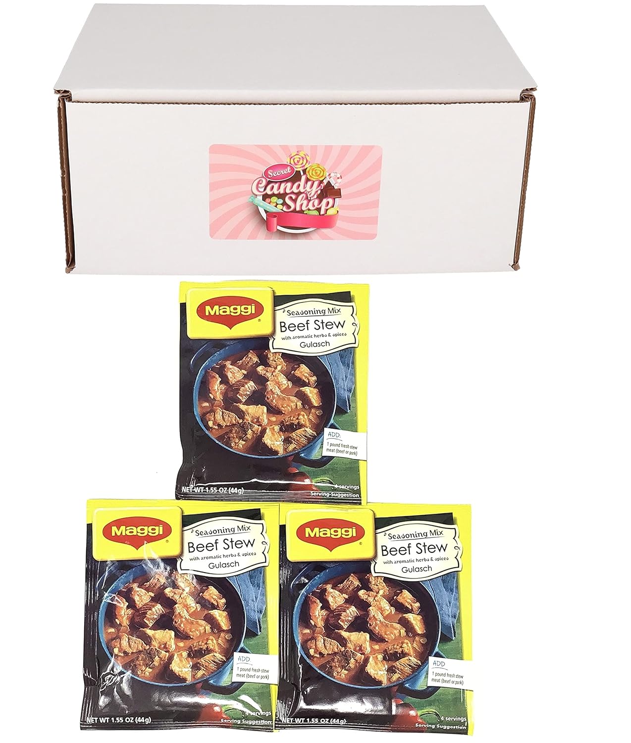 Buy Maggi Seasoning Mix Goulash Beef Stew 1.55oz Pack of 3 Online at