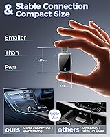 Vista 5 de Adaptador inalámbrico CarPlay para iPhone de Apple, convierte conexiones con cable a CarPlay inalámbrico, cero retraso, Plug-and-Play, compatible