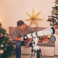 Vista 8 de Telescopios para adultos Astronomía, COZYAGE Telescopio, 27.559x3.543 in AZ Telescopio Refractor Astronómico, Telescopio para principiantes y niños