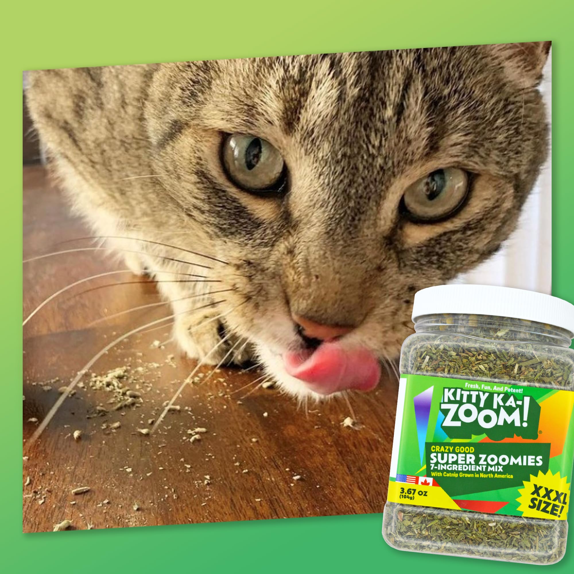 Super ZOOMIES Mix - Mezcla de hierba gatera de 7 ingredientes