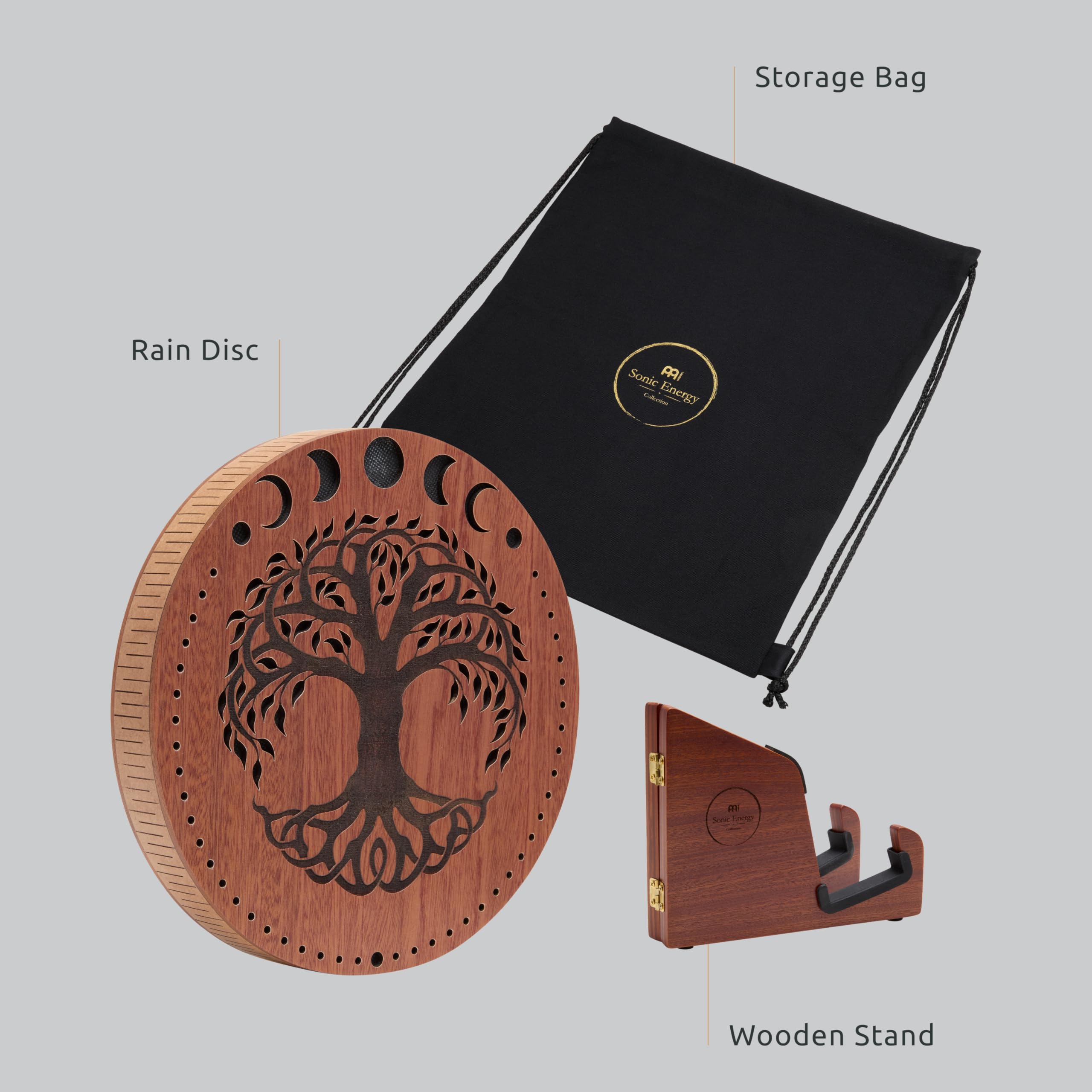 Meinl Sonic Energy Dysk przeciwdeszczowy, 25 cm, efekty dźwiękowe wody i strumienia, do medytacji, jogi, kąpieli dźwiękowych, muzyki