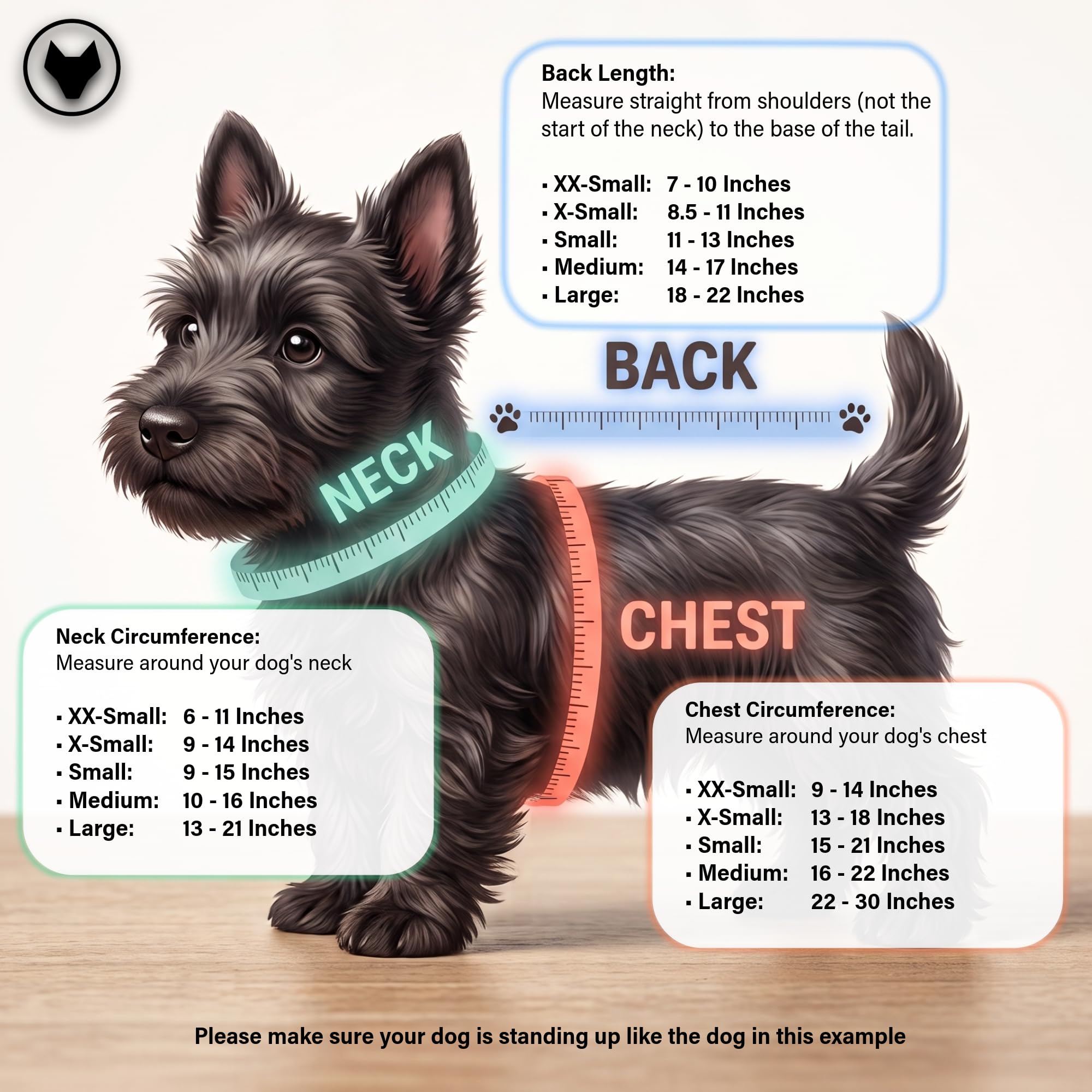 CoyoteVest SpikeVest kamizelka dla psa, odblaskowe akcesoria dla psów z kolcami, które chronią zwierzę przed atakami raptora i zwierząt, zakładki na rzepy do szybkiego noszenia i zdejmowania (rozmiar M, Texas Tan)