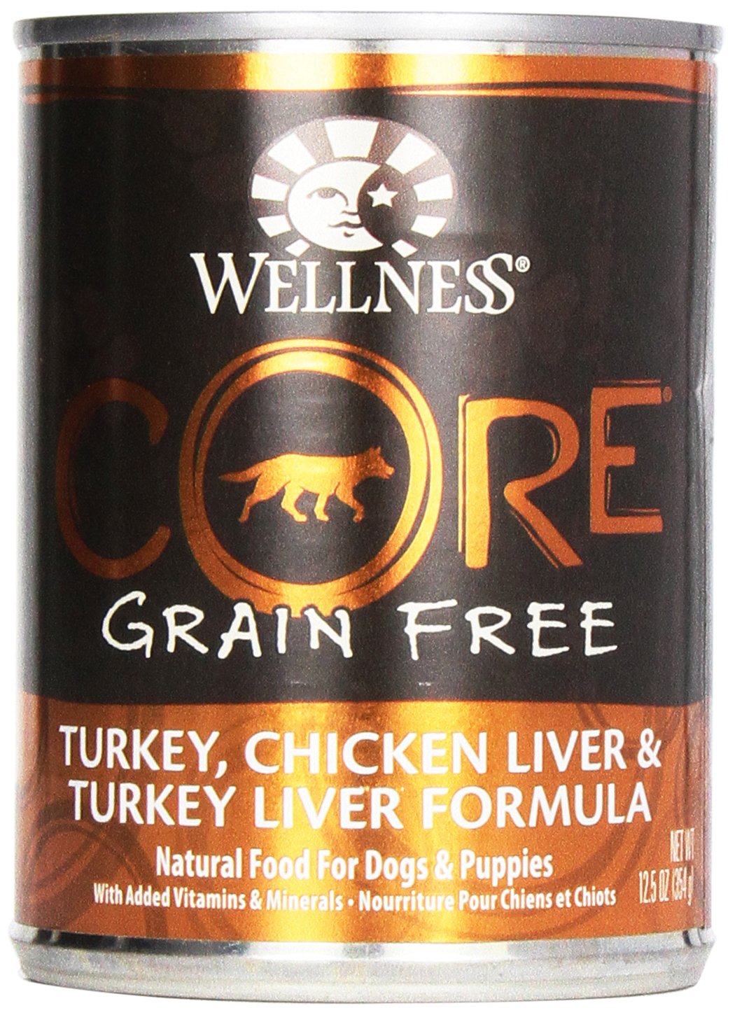 Wellness Core Grain Free Dog Food: Turkey, Chicken Liver, & Turkey Liver Formula, 12.5 oz
