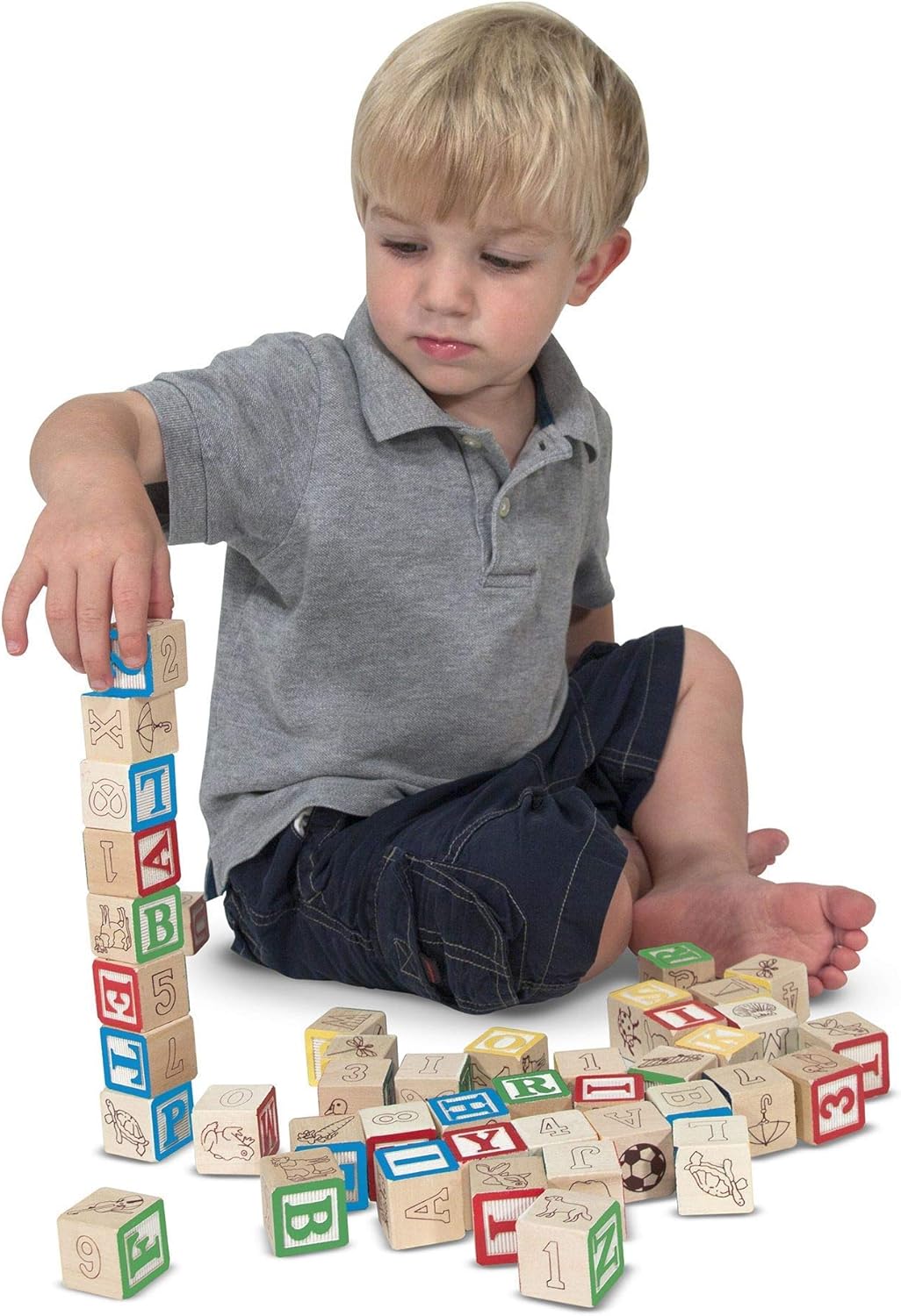 Melissa & Doug Deluxe Wooden ABC/123 image 4