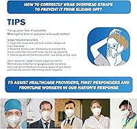 Vista 9 de Aero Pro Máscara respiradora de partículas N95, certificado NIOSH, modelo AP0708, caja de 30 máscaras